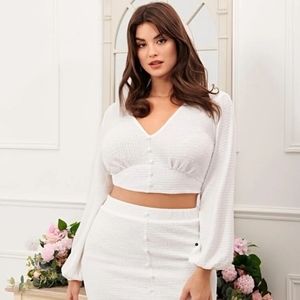 SHEIN Plus skirt outfit